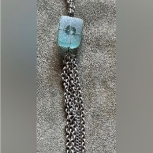 Blue Stone Pendant Necklace